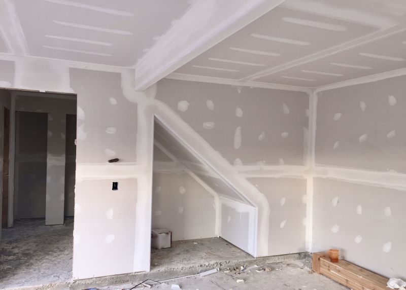 Installed Drywall Wall