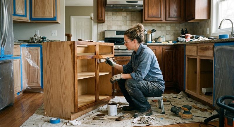 Wood Cabinet Refinishing in Kokomo, IN